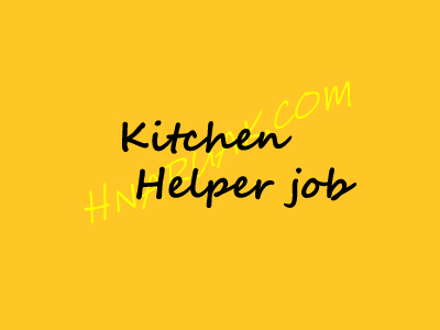 Kitchen Helper job